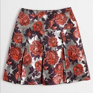 J. Crew Skirts - J.Crew metallic floral jacquard pleated skirt J. Crew Skirts - J.Crew metallic floral jacquard pleated skirt